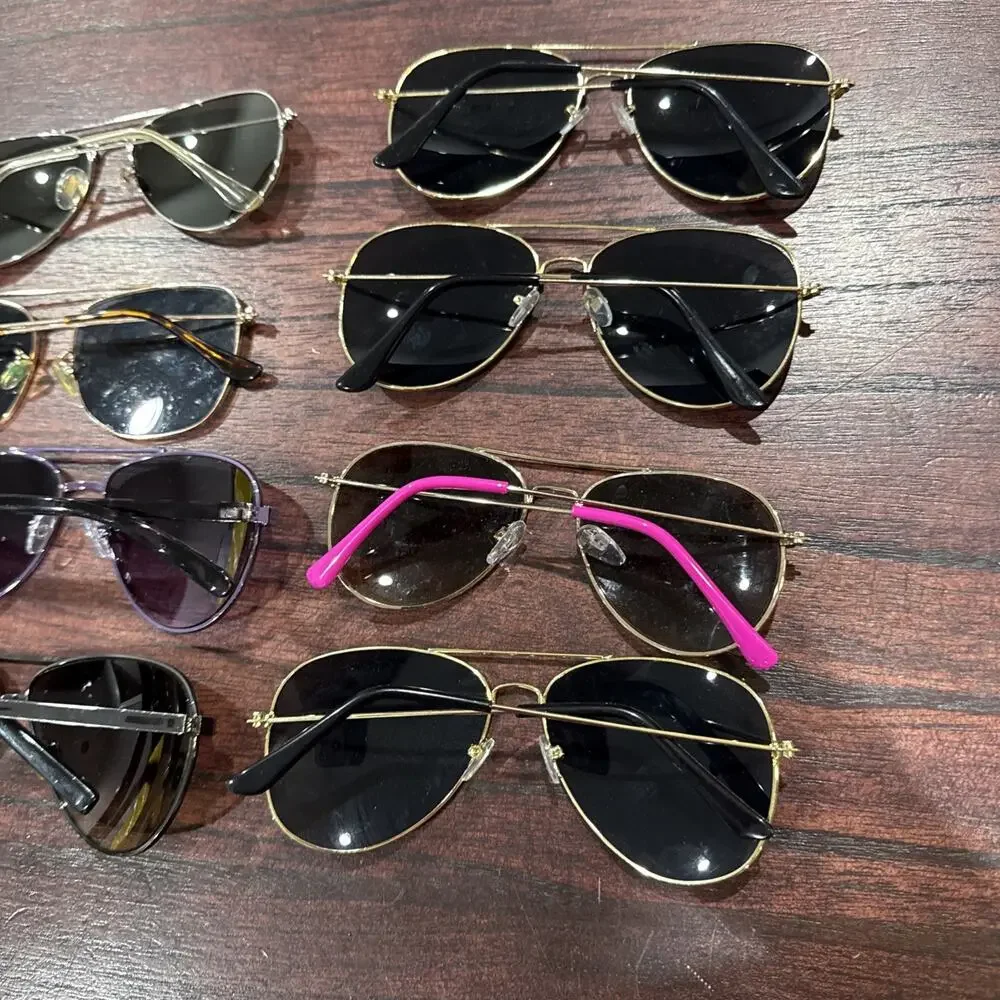 Lot Of 12 Unbranded Aviator Sunglasses Unisex Mens Women’s G8